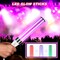 6 Pcs K-Pop Lightstick LED Glow Sticks – 15 Color Reusable Concert Glow Sticks, Battery Powered Idol Flashing Light Sticks for K-Pop/J-Pop Concerts, Raves, Parties & Camping Events